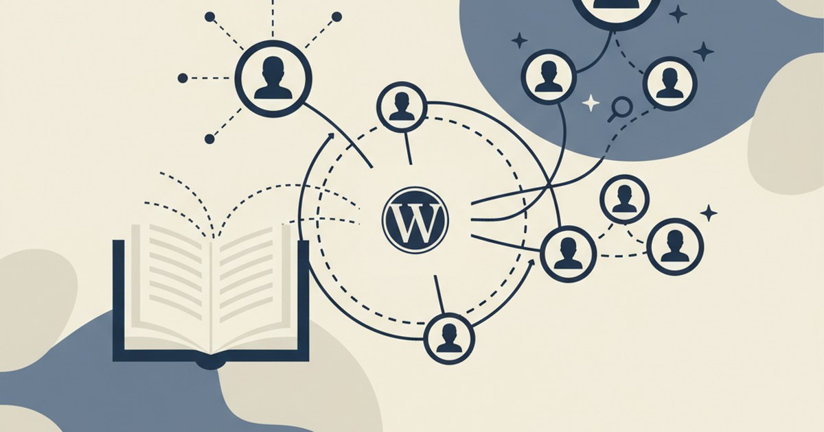 Editorial illustration supporting the article on wordpress member directory.