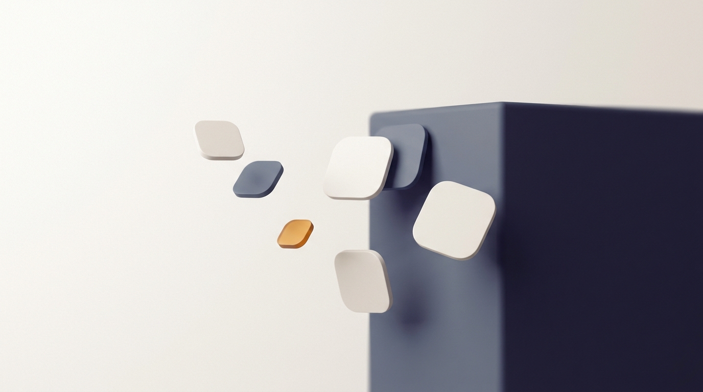 Lighter rounded panels replacing one bulky block, representing BuddyPress alternatives